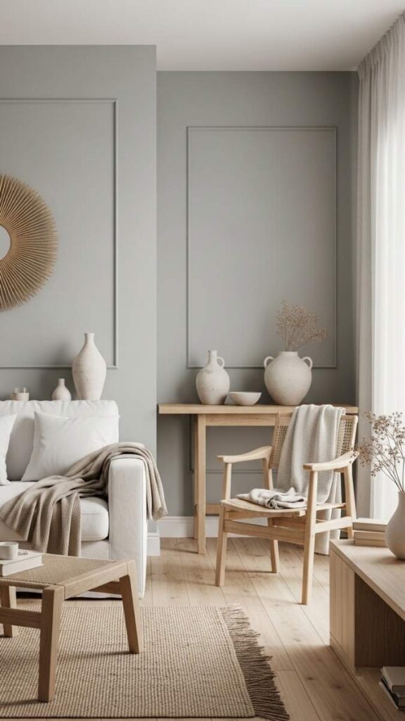 Pale Grey-Green Walls for a Subtle Coastal Shift