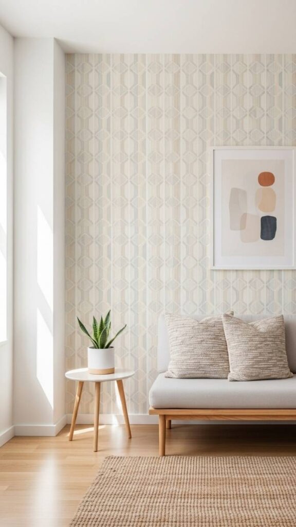 Peel and-Stick Wallpaper on a Single Accent Wall