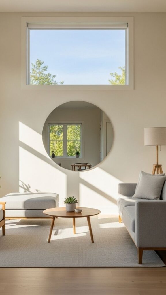 Place a Mirror Strategically to Reflect Natural Light