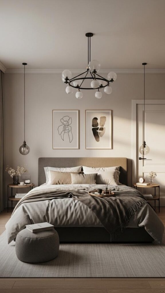 Place the Bed on the Wall Opposite the Door for Maximum Visual Weight