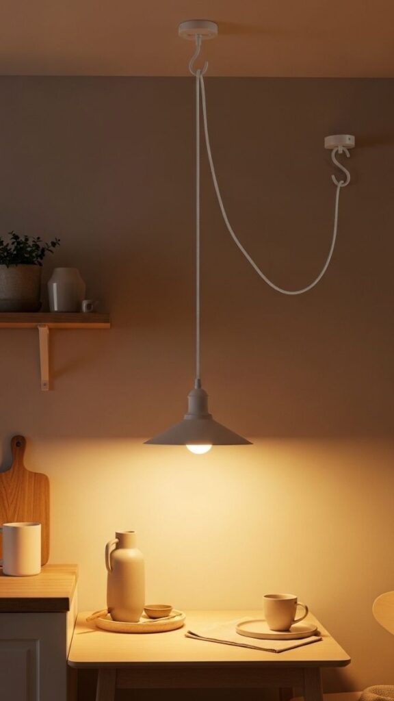  Plug In Pendant Light With a Cord Canopy Kit