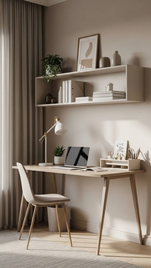 Position a Desk at a Right Angle to the Wall Rather Than Flush Against It