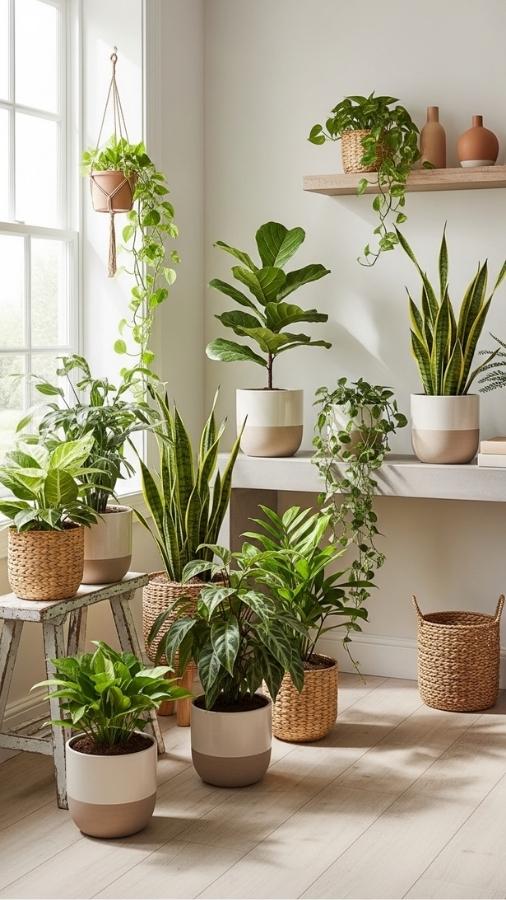 Potted Plants and Greenery for Organic Life
