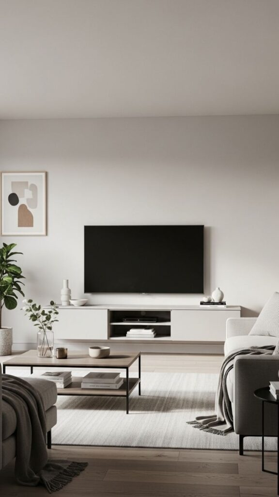 Replace a TV Stand With a Media Unit at the Right Height