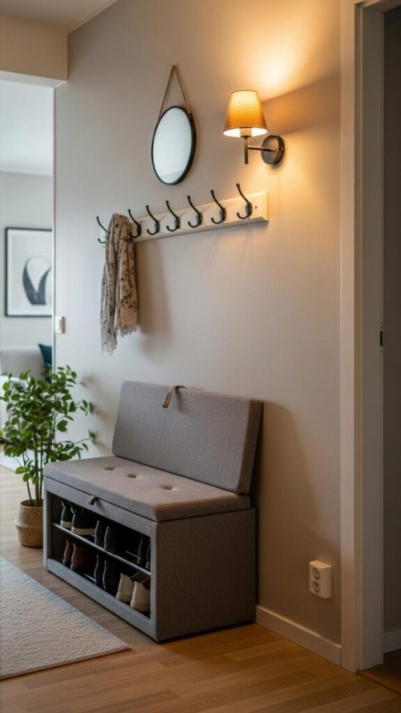 Replace Your Entryway Table with a Storage Bench