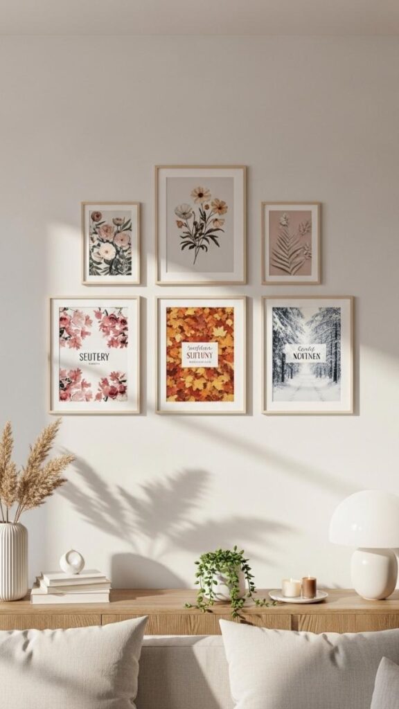 Rotate a Small Gallery Wall With Seasonal Prints