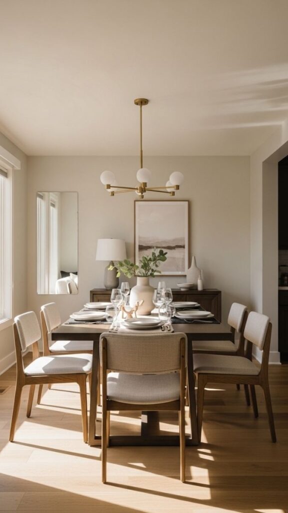 Set the Dining Table at Least 36 Inches From Every Adjacent Wall