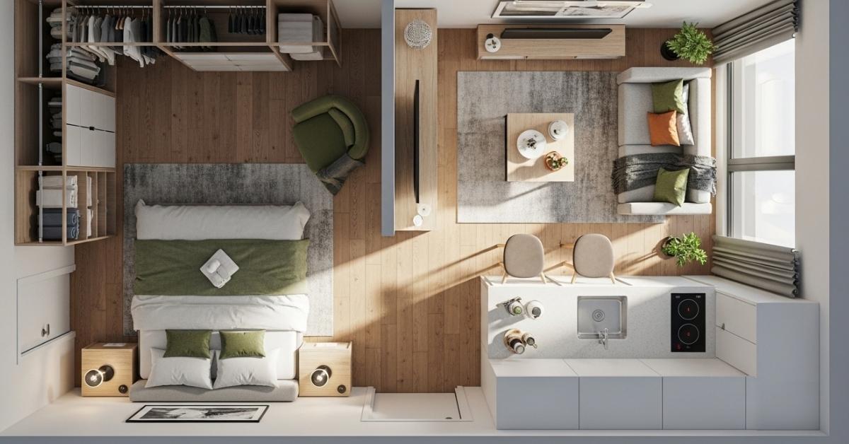 Studio Apartment Layout Ideas