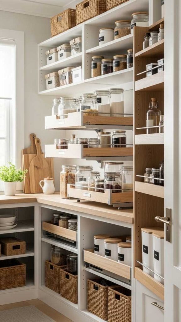 The Double Layer Pantry Shelf System