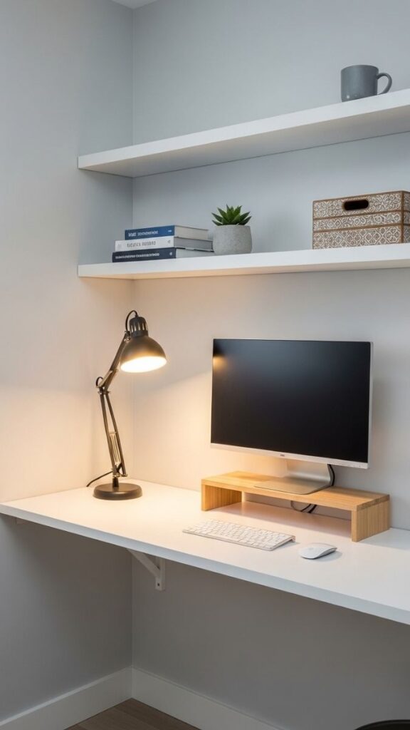 The Floating Desk Wall Setup for Minimal Square Footage