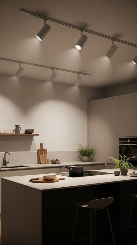 Track Lighting as a Flexible Overhead System