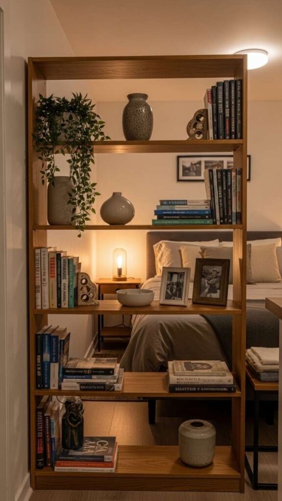 Use a Bookshelf as a Room Partition