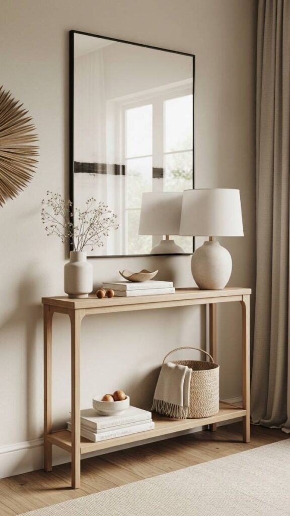 Use a Console Table to Add Depth and Purpose to an Entry or Living Room