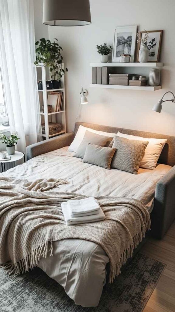 Use a Daybed or Sleeper Sofa to Make a Studio Work Harder