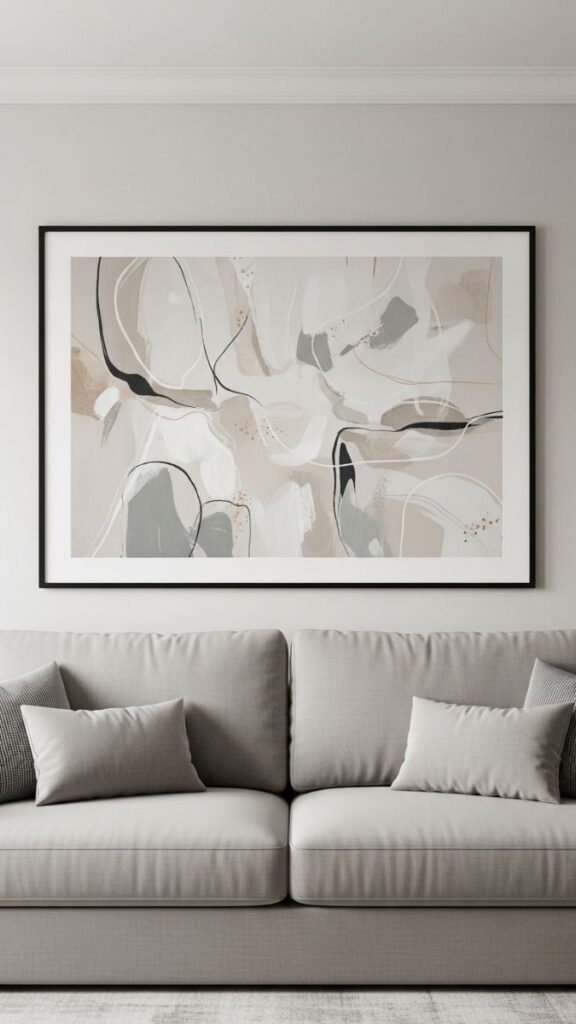 Use a Large Piece of Art as a Budget-Friendly Statement Wall