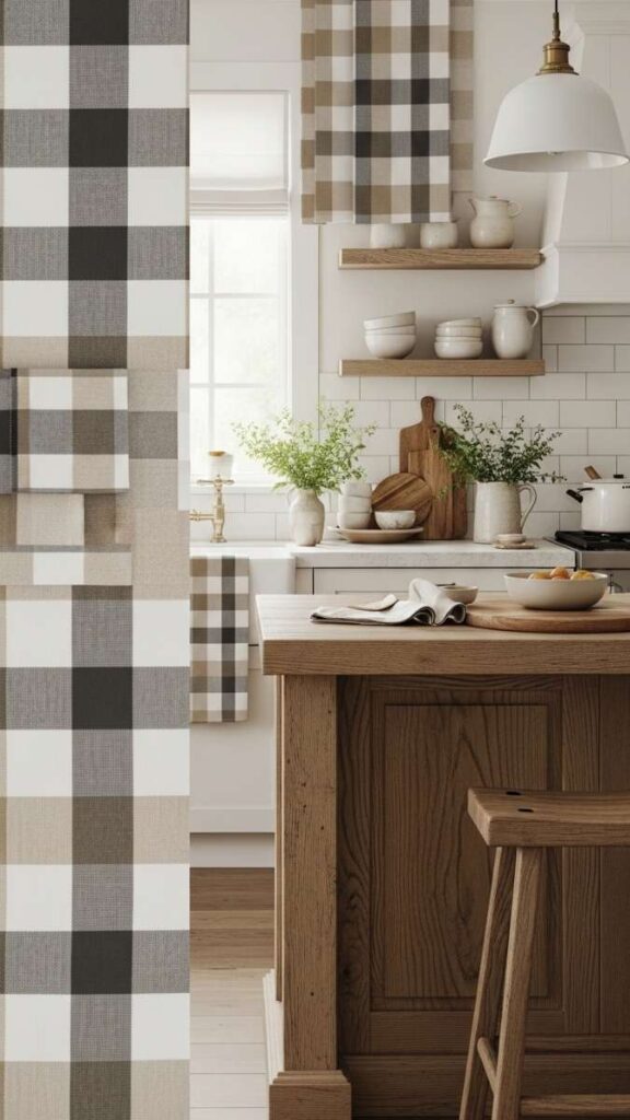 Use a Plaid or Buffalo Check Textile as Your Pattern Base