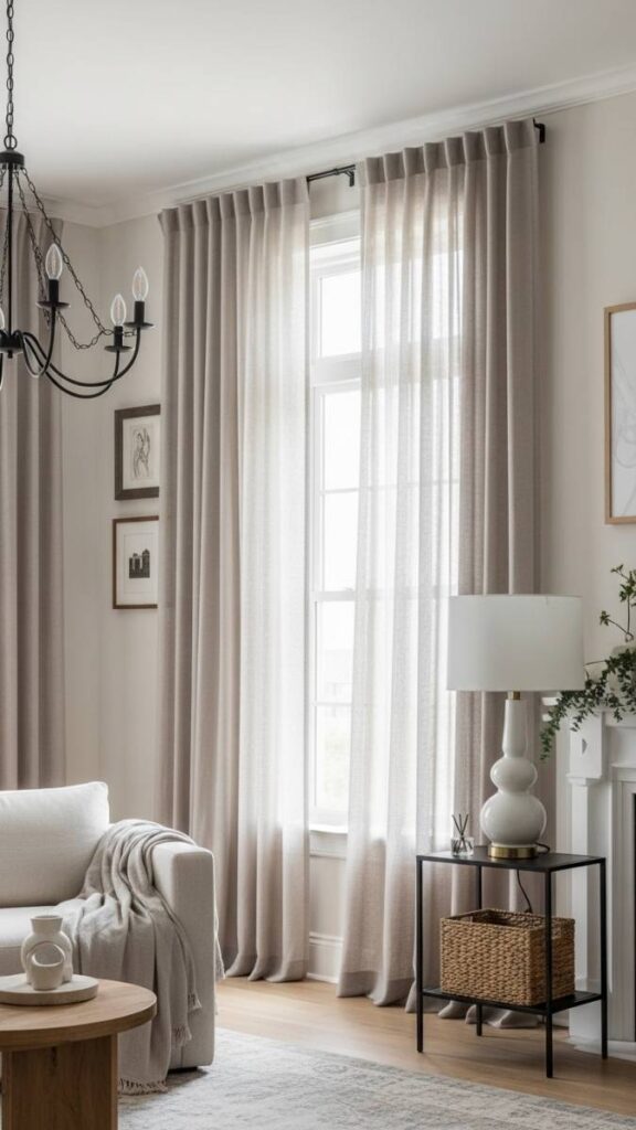 Use Curtains Hung High and Wide