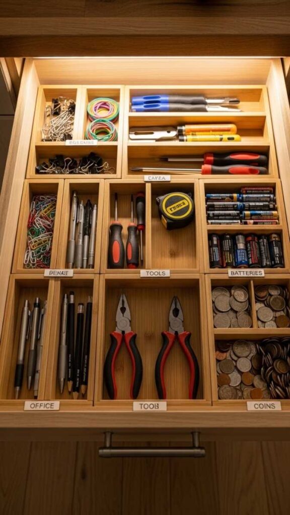 Use Drawer Organizers in Every Deep Drawer