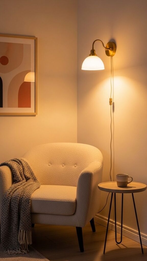 Use Wall-Mounted Lighting to Free Up Surface Space