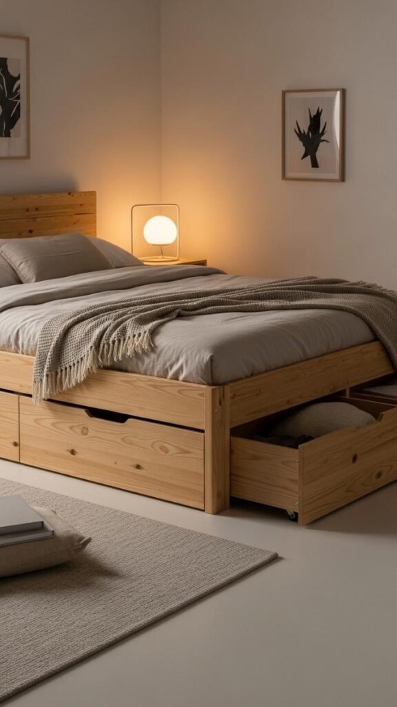 Use Your Bed Frame as a Storage Engine