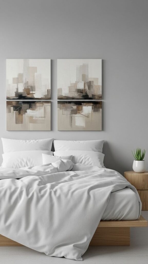 Vertical Canvas Stack for Low-Ceiling Rooms