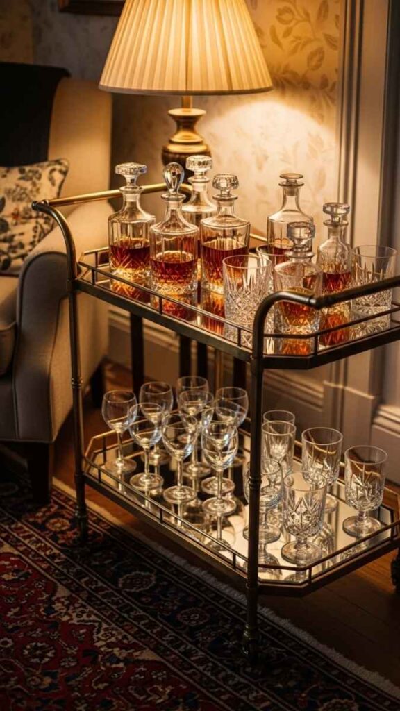 Vintage Bar Carts for Living Room Function