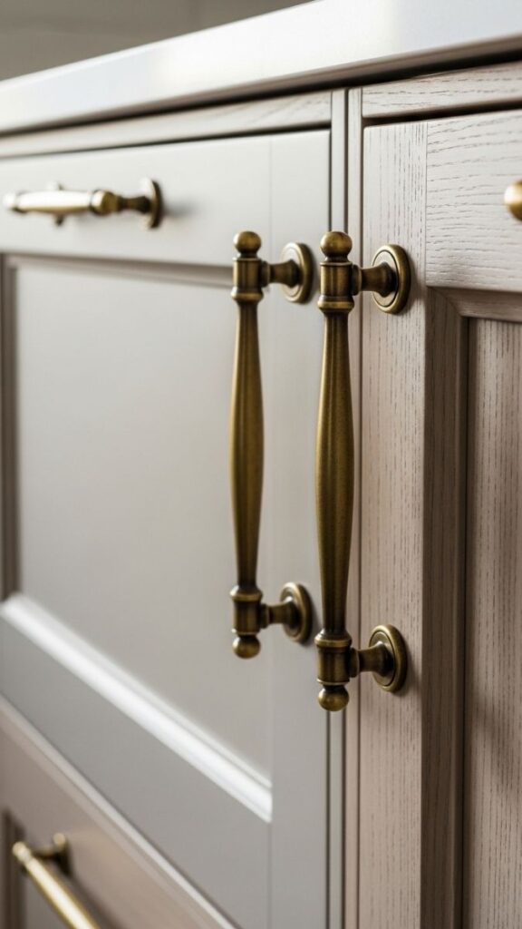 Vintage or Antique Hardware on Modern Cabinetry