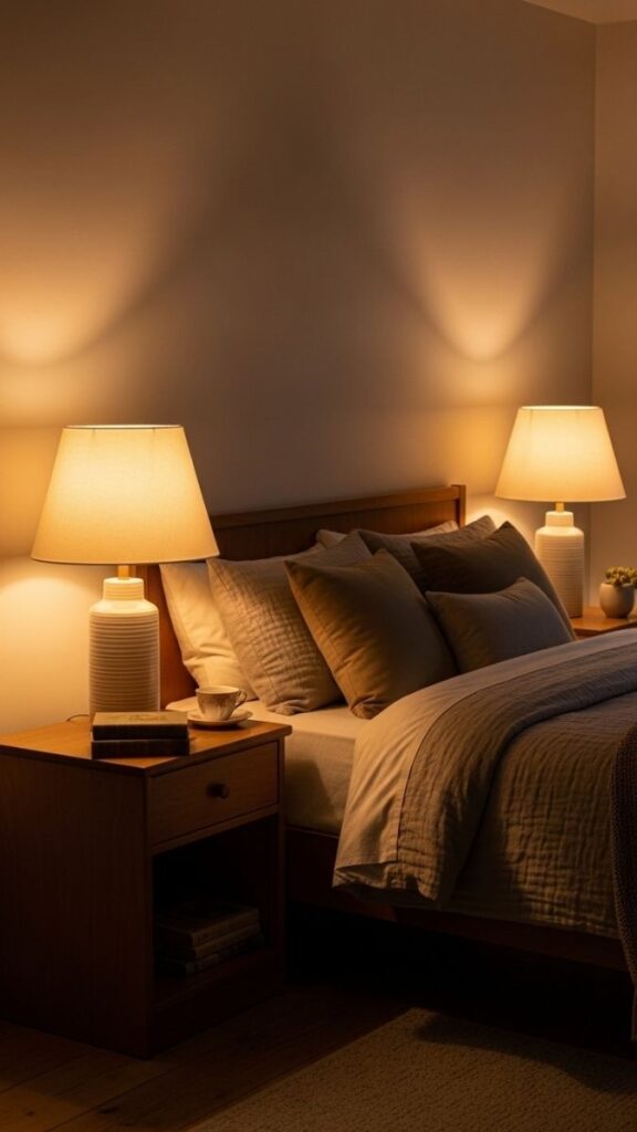 Warm Ambient Lighting With Vintage-Style Fixtures