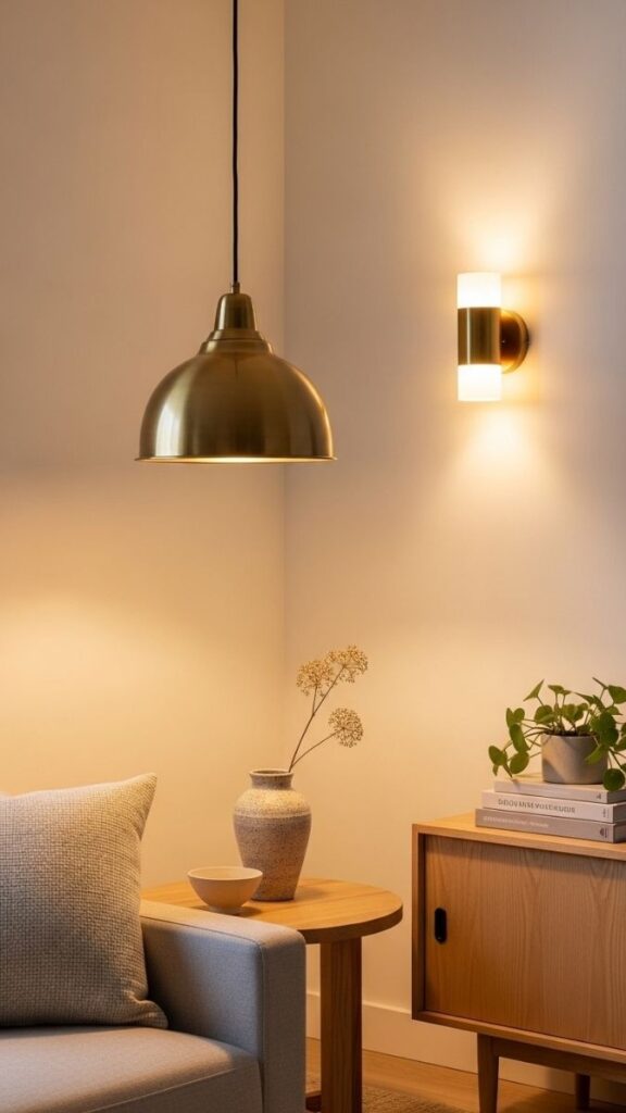 Warm Brass Lighting Fixtures