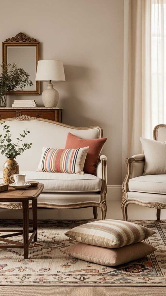 What Actually Makes a Vintage Living Room Feel Cohesive