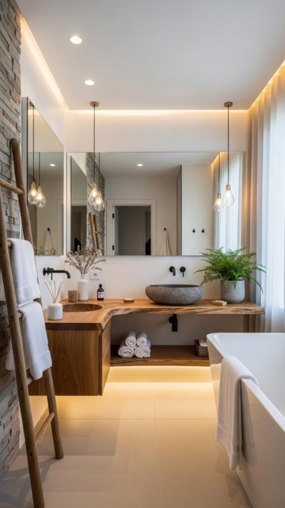 What Actually Makes Modern Rustic Bathrooms Work