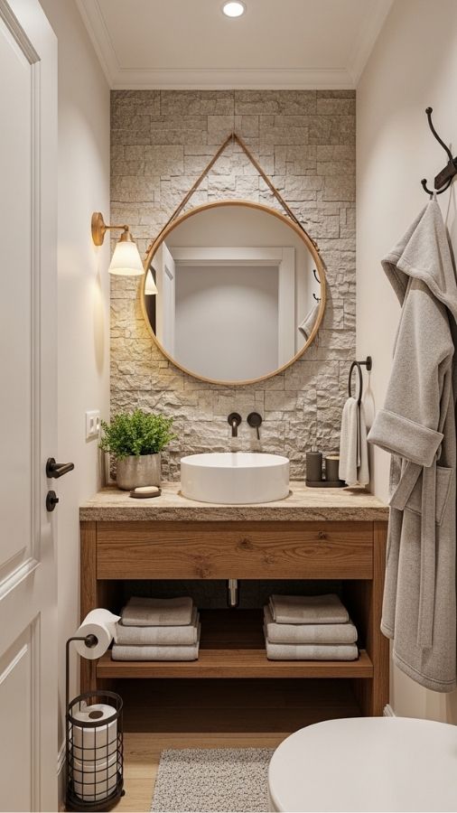 What Actually Makes These Rustic Small Bathroom Ideas Work