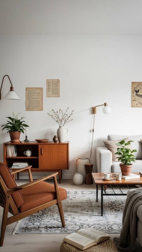 What Actually Makes Vintage Modern Living Room Design Work