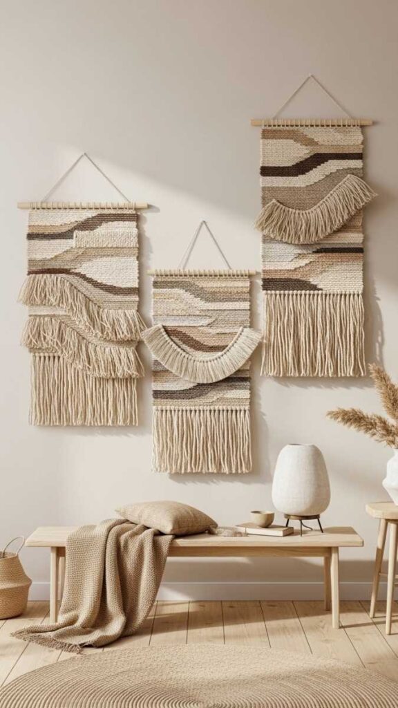 Woven Wall Hangings for Texture in Minimal Rooms