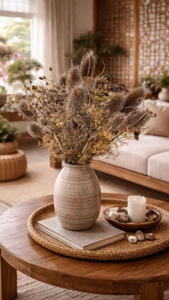 A Bare Branch or Dried Botanical Arrangement