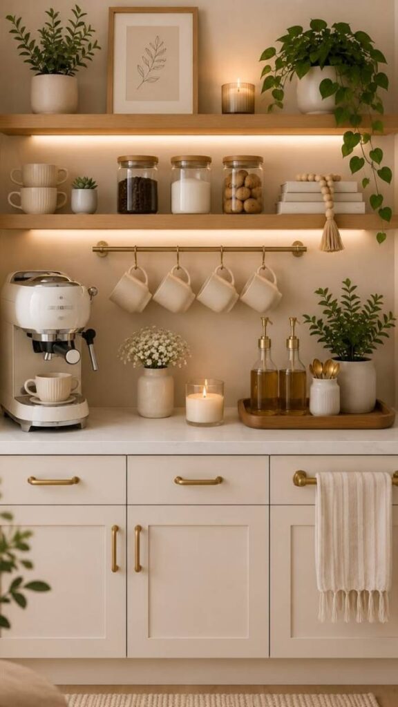 Create a Coffee Station in an Underused Corner