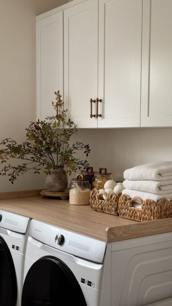 Add a Slim Rolling Cart for Hidden Storage
