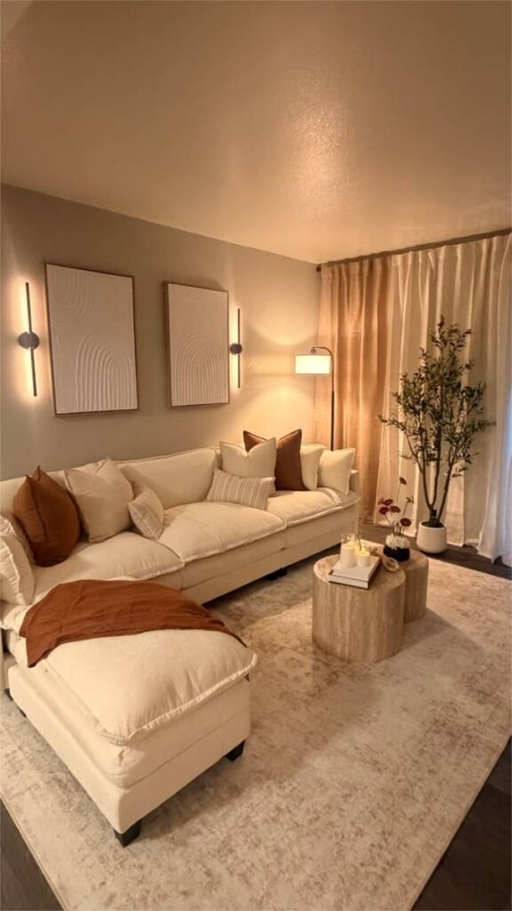 16+ Home Decor Ideas That Actually Work in Real Rooms 13 Choose a Sofa Color That Grounds the Room