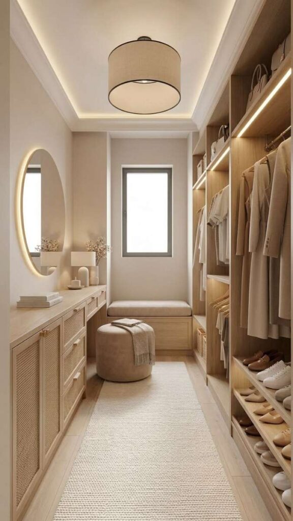 Closet Floor to Ceiling Hidden Panel Storage