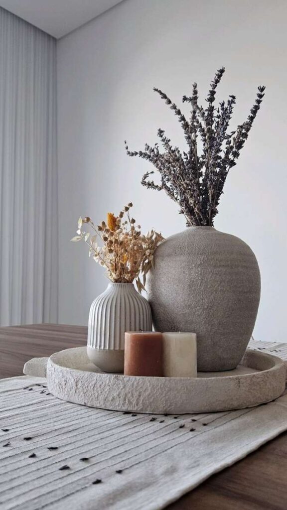15+ DIY Aesthetic Decor Ideas That Actually Look Good in Real Homes 6 Concrete-Effect Paint on a Plain Pot or Tray