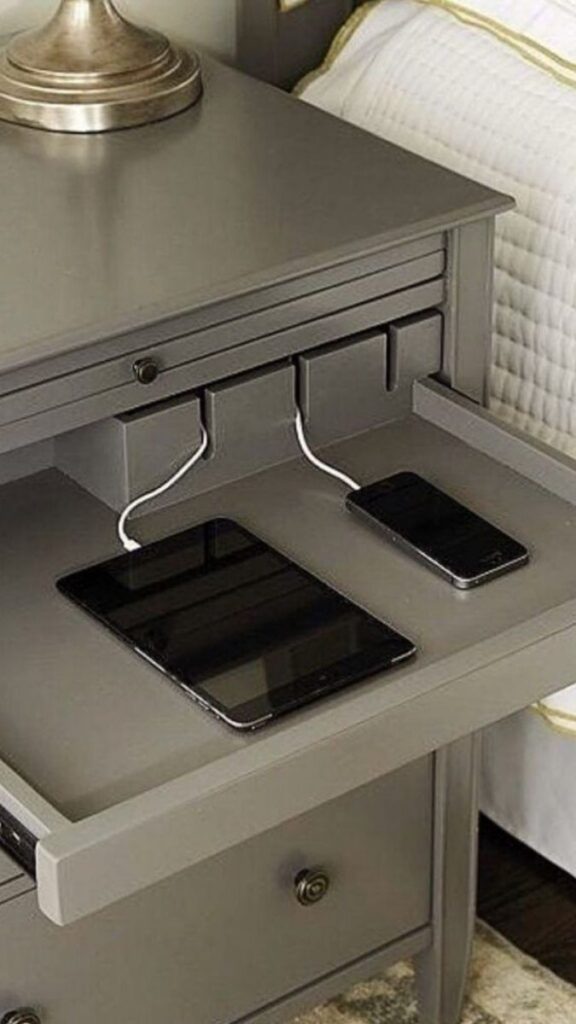 Corral Charging Cables in a Drawer with a Charging Station Insert