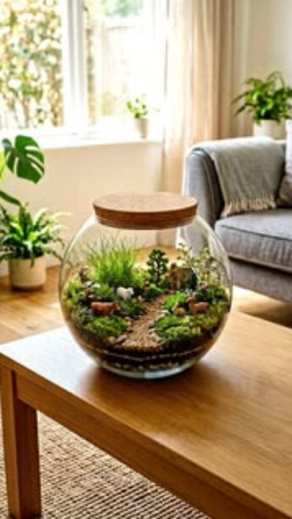 DIY Terrarium as a Low-Maintenance Centerpiece