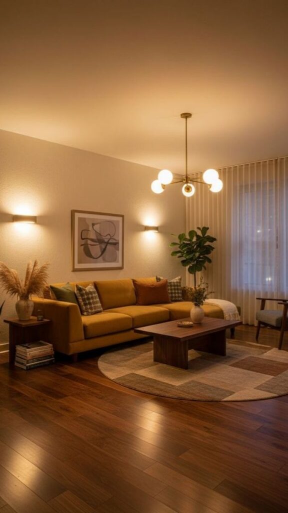 16+ Home Decor Ideas That Actually Work in Real Rooms 3 Layer Lighting Instead of Relying on One Overhead Fixture