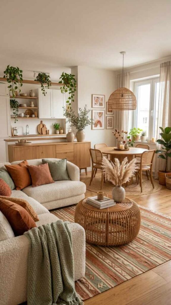 Macramé Lamp Shade as a Boho Pendant Accent