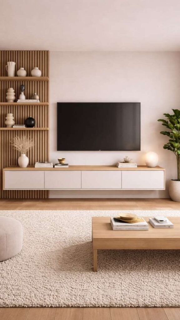 Mount a TV on the Wall and Build Around It Rather Than Treating It as the Room's Center