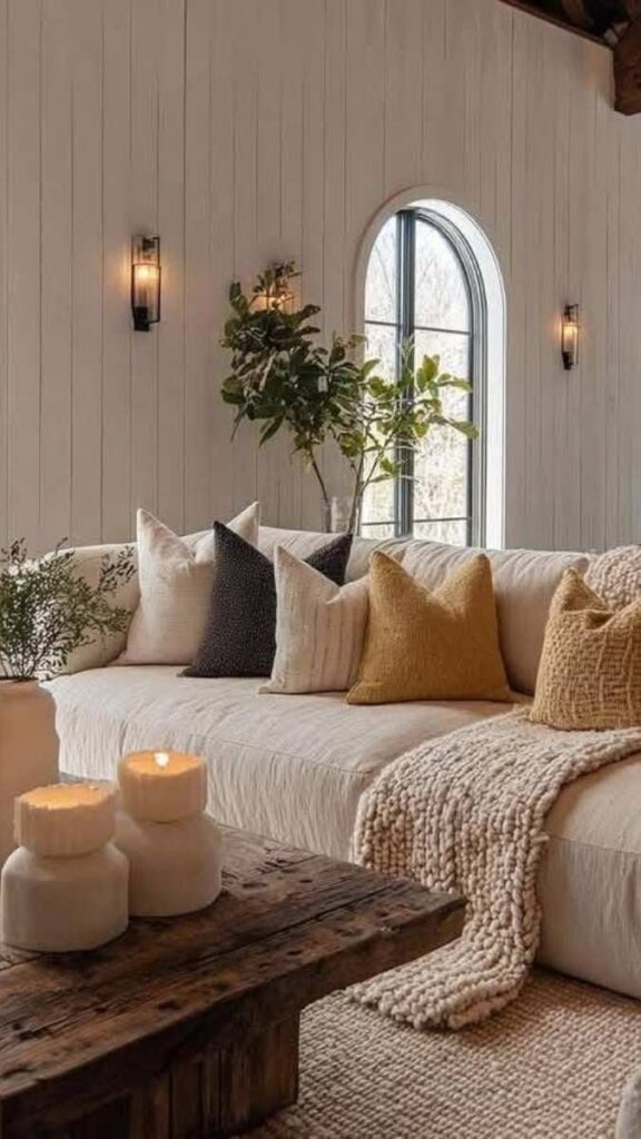 Muted Earthy Palette Warm Greige, Clay, and Soft Black