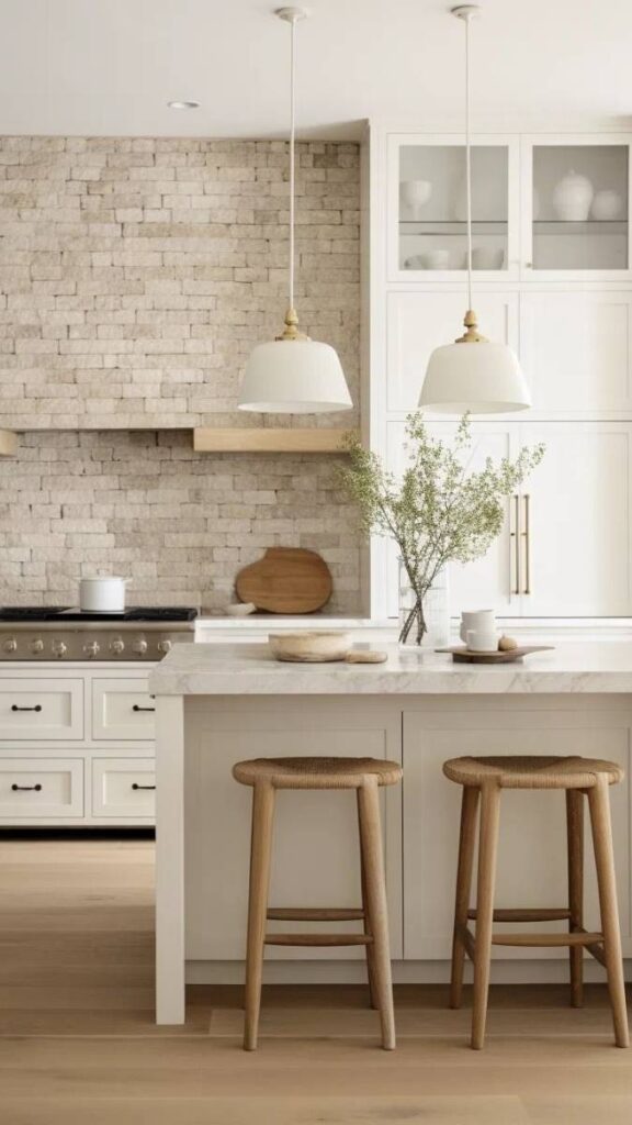 Natural Stone or Marble as a Kitchen Backsplash