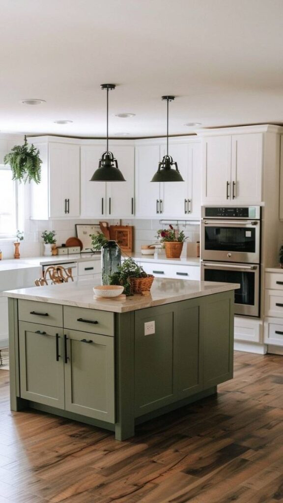 Paint the Lower Cabinets a Different Color Than the Uppers