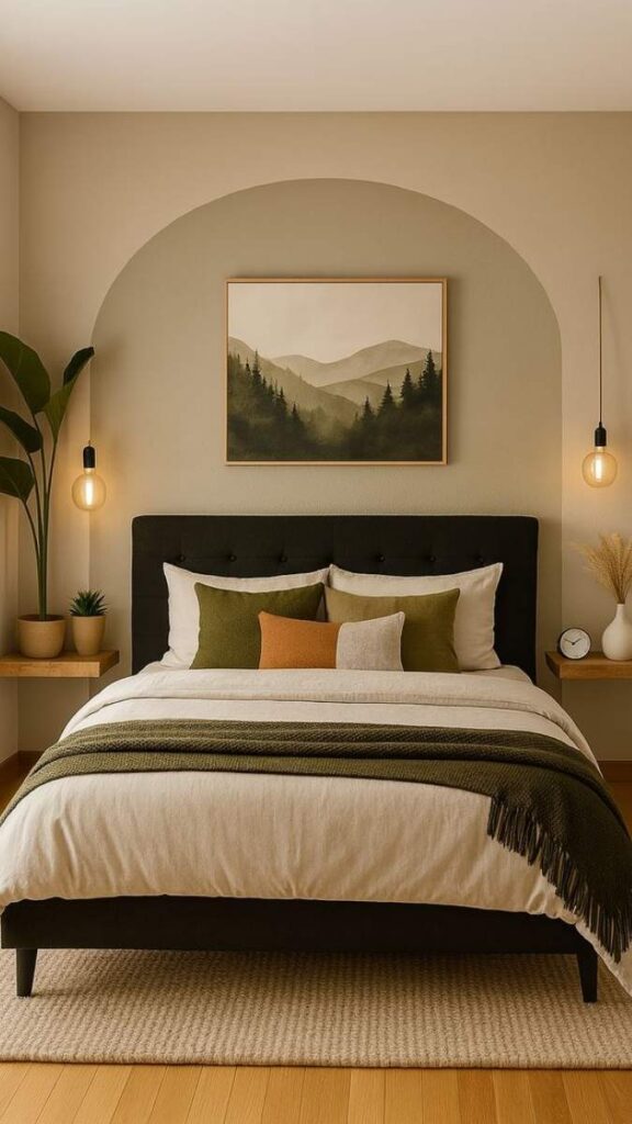15+ DIY Aesthetic Decor Ideas That Actually Look Good in Real Homes 10 Painted Ombre Wall Behind a Bed or Sofa