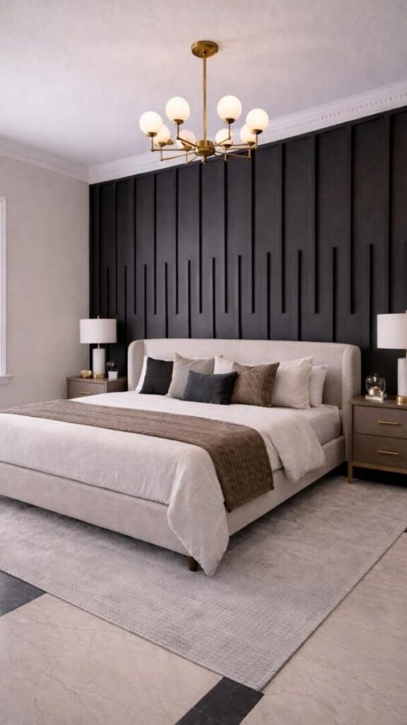 Peel and Stick Wall Decor Ideas That Actually Look Good 8 Peel and Stick Grasscloth Wallpaper in a Bedroom Accent Wall